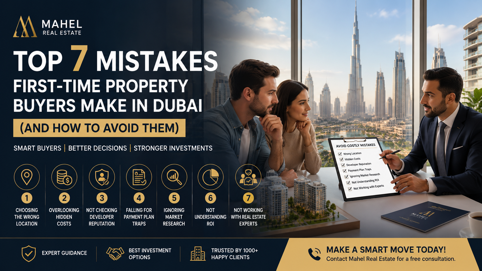 Top 7 Mistakes First-Time Property Buyers Make in Dubai (And How to Avoid Them)